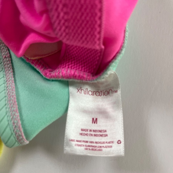 Ribbed Color Block One Piece Swimsuit - Picture 3 of 7